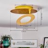 Plafonnier Sunrise LED Or, 1 lumière
