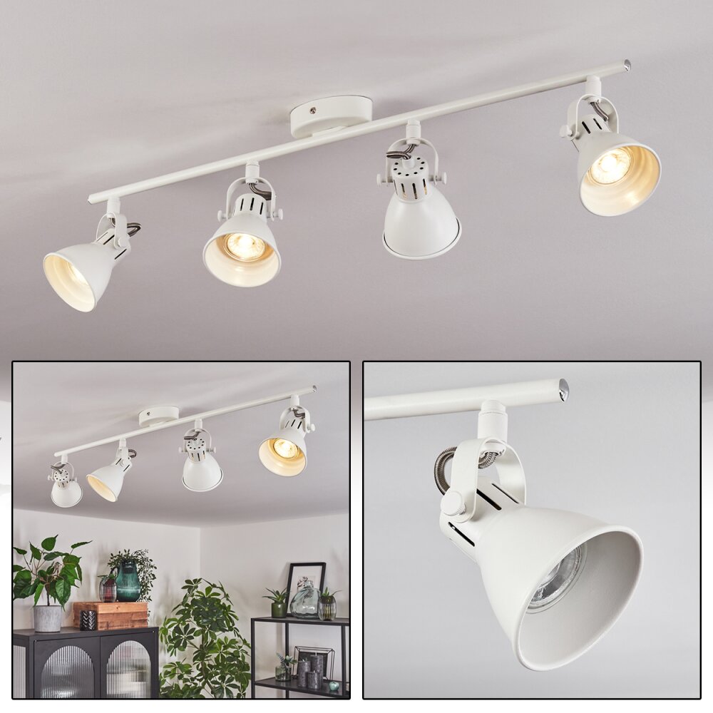 Plafonnier Salinas LED Blanc, 4 lumières main product photo