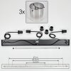 Suspension Parane Clair, Fumé, 3 lumières