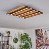 Plafonnier Favorina LED Écru, Noir, 1 lumière, Télécommandes