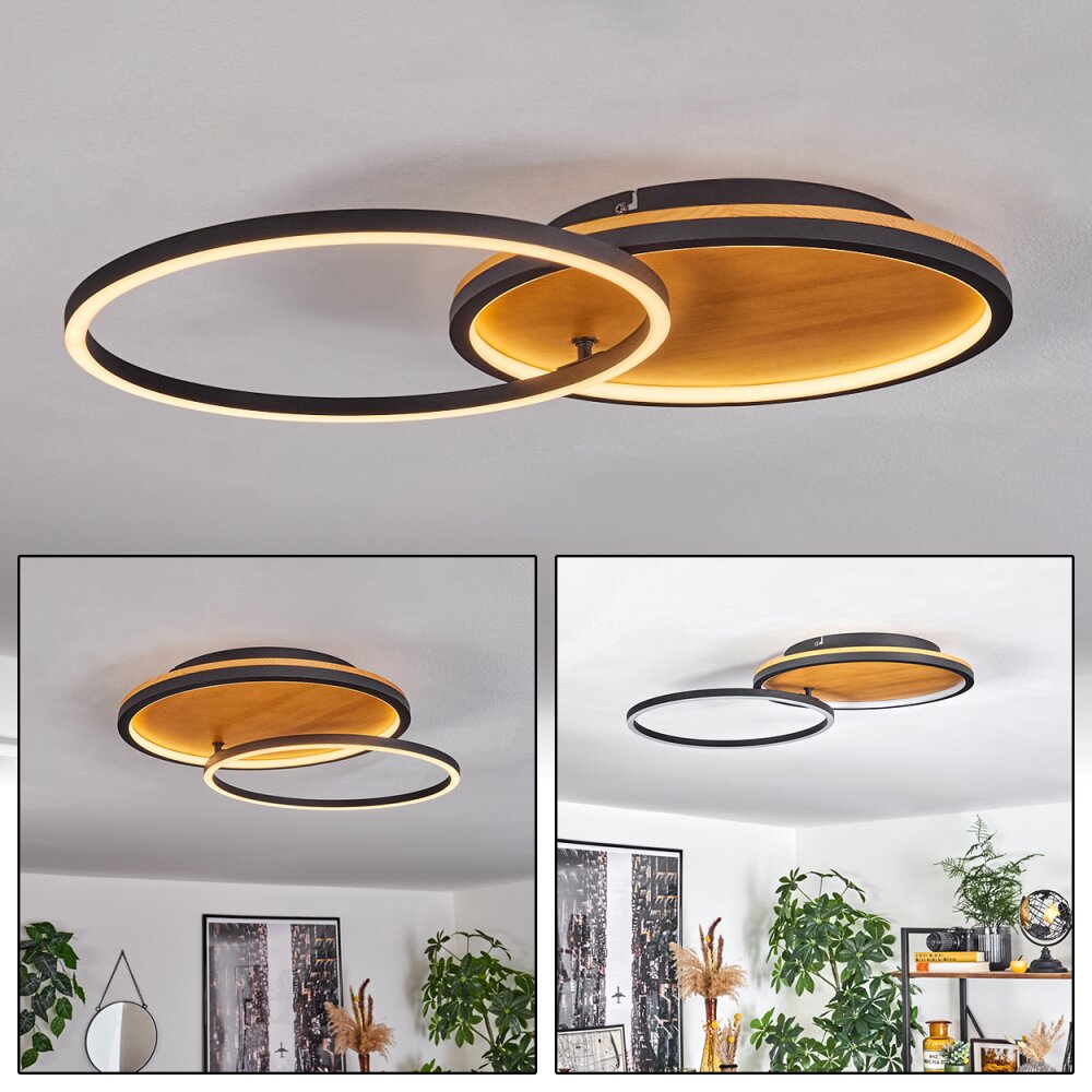 Plafonnier Cardozo LED Écru, Noir, 1 lumière main product photo