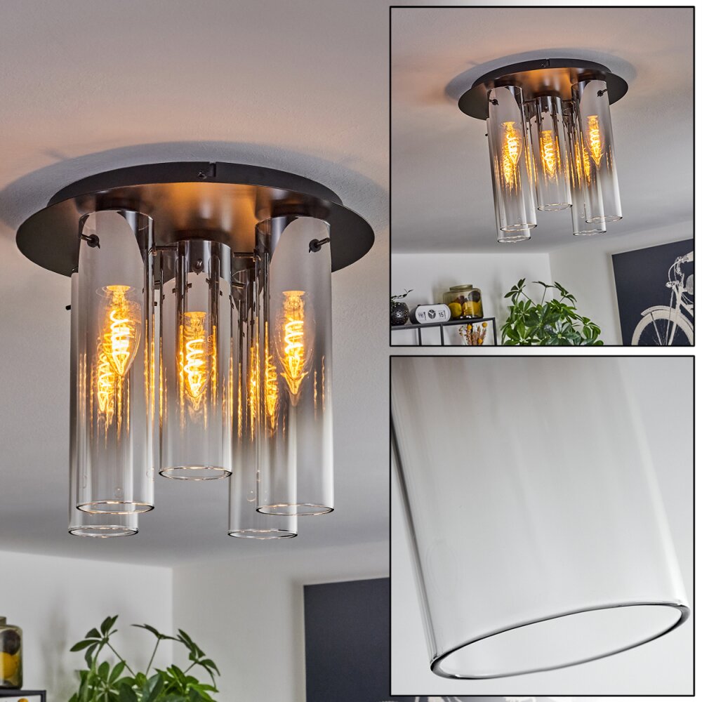 Plafonnier Caimitte Noir, 5 lumières main product photo