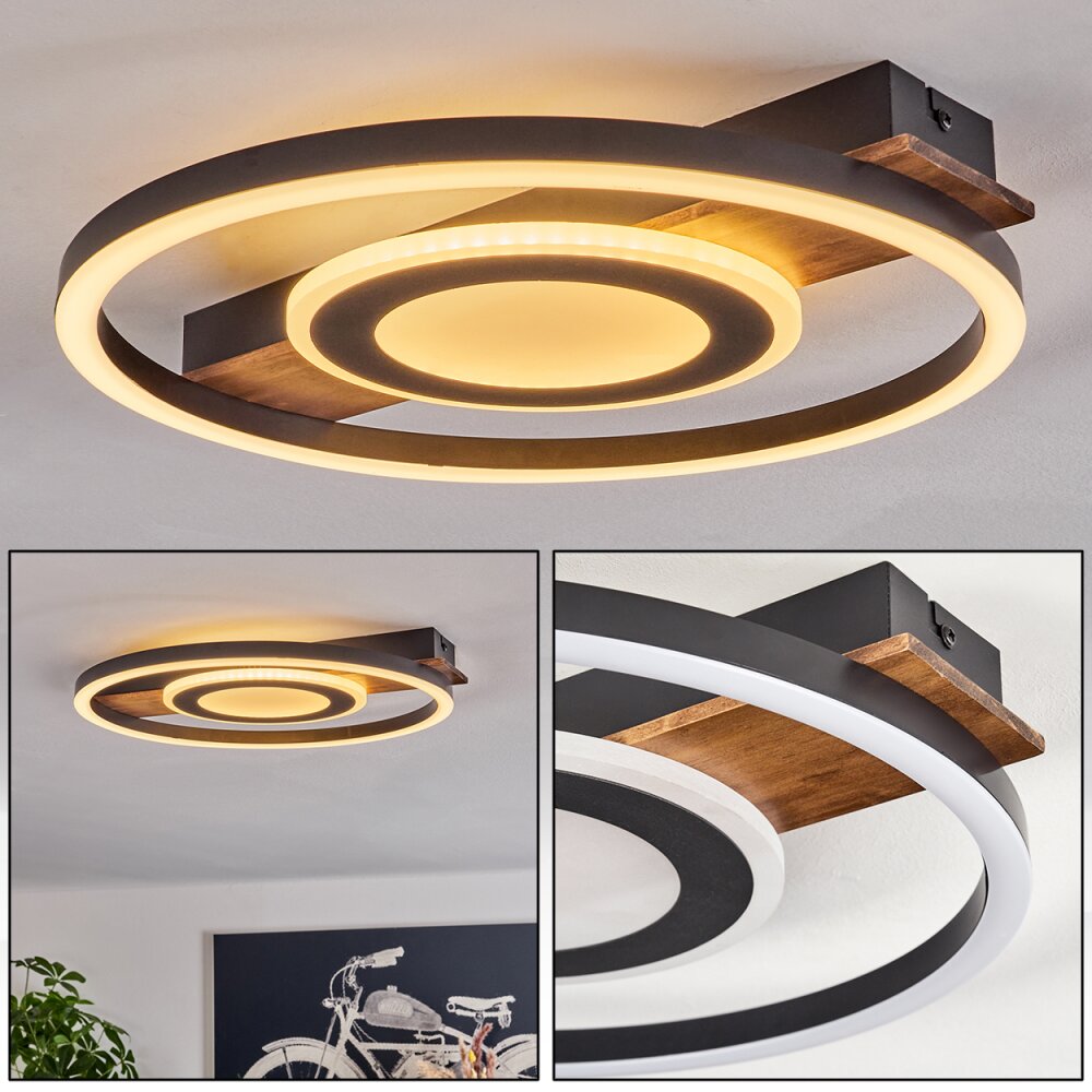 Plafonnier Taboneira LED Noir, 1 lumière main product photo