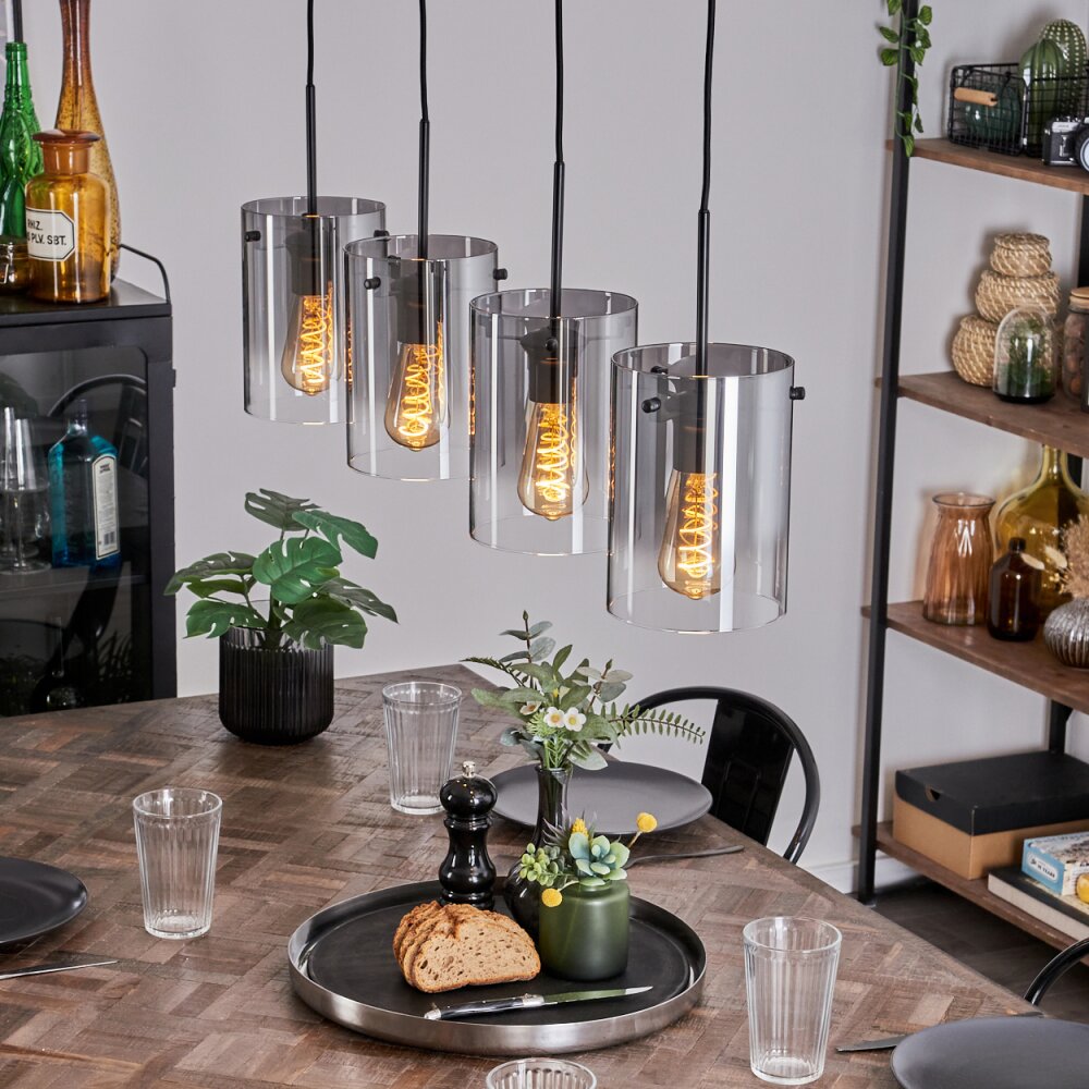 Suspension Parane Clair, Fumé, 4 lumières main product photo