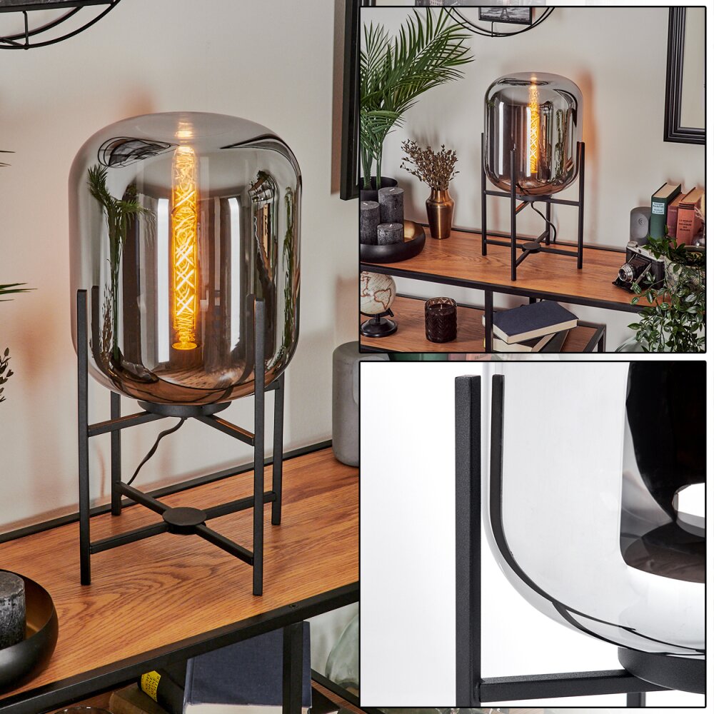 Lampe de table Manzano Noir, 1 lumière main product photo