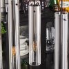 Suspension Caimitte Clair, Fumé, 4 lumières