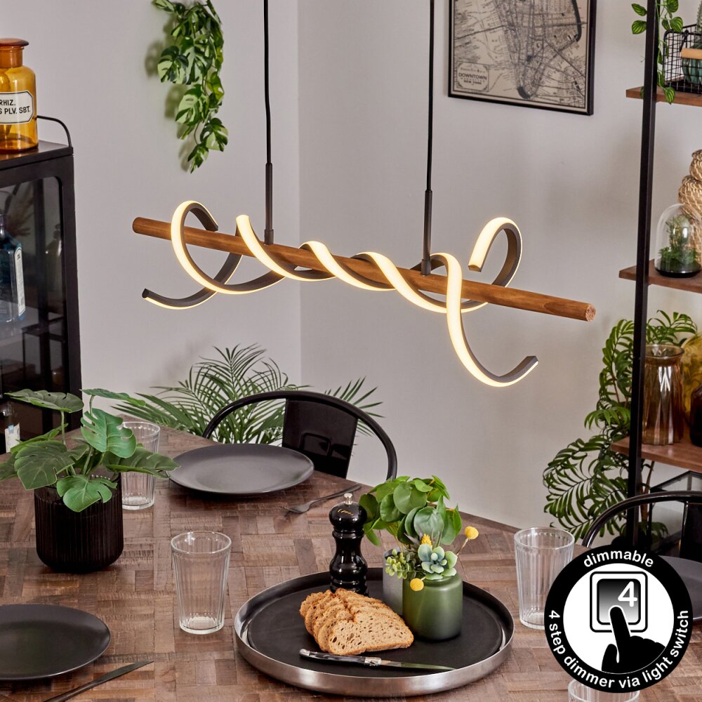 Suspension Alvarim LED Écru, Noir, 1 lumière main product photo