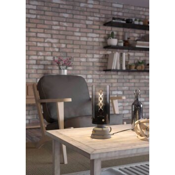 Lampe de table Eglo GARGRAVE Gris, Laiton, 1 lumière
