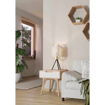 Lampe de table Eglo SURFLEET Noir, 1 lumière