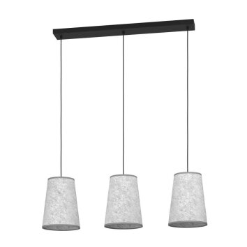 Suspension Eglo ALSAGER Noir, 3 lumières