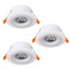Spot encastrable - kit de 3 Eglo CALONGE LED Blanc, 3 lumières