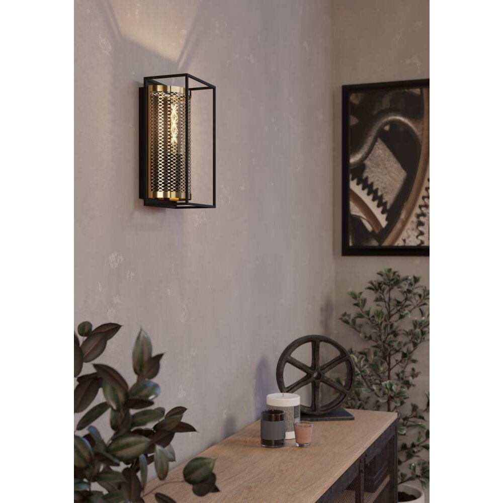 Applique murale Eglo NOHALES Noir, 1 lumière main product photo