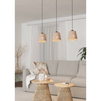 Suspension Eglo TABLEY Noir, 3 lumières