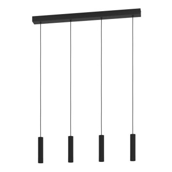 Suspension Eglo ALMUDAINA Noir, 4 lumières