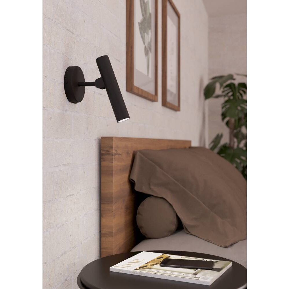 Applique murale Eglo ALMUDAINA LED Noir, 1 lumière main product photo