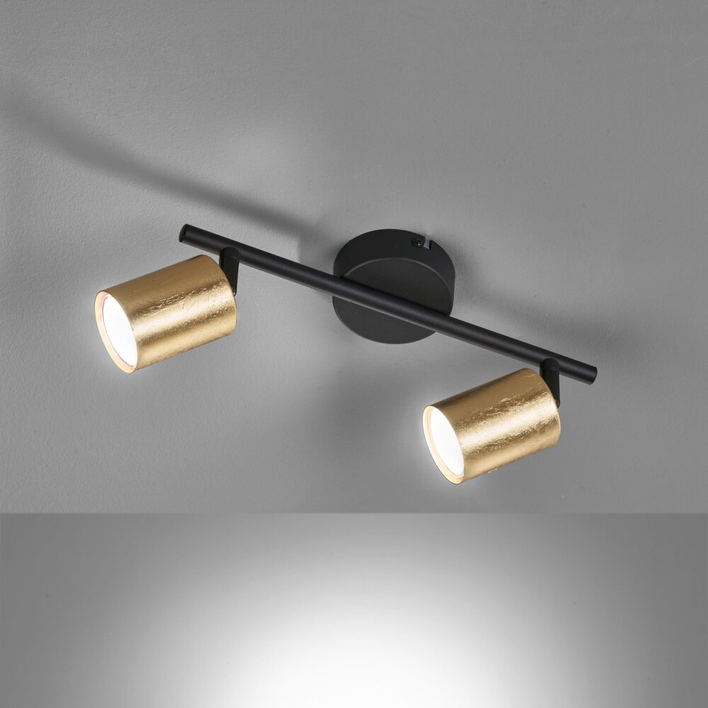 Plafonnier Fischer & Honsel Vano LED Noir, 2 lumières main product photo