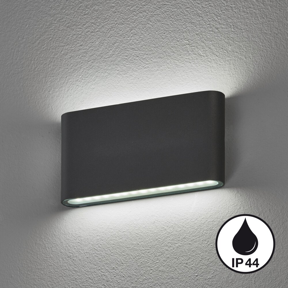 Applique murale Fischer & Honsel Scone LED Noir, 2 lumières main product photo