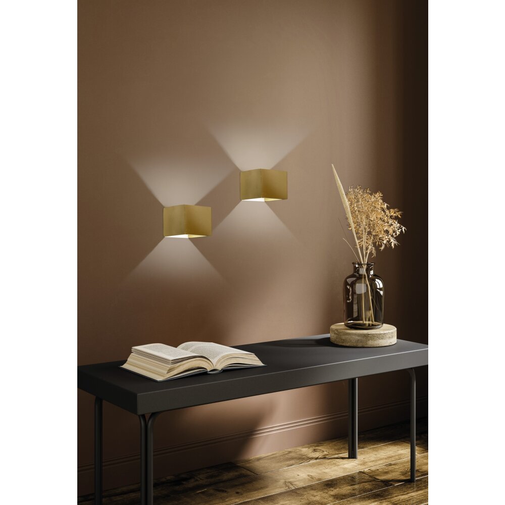 Applique murale Fischer & Honsel Cog LED Or, 2 lumières main product photo