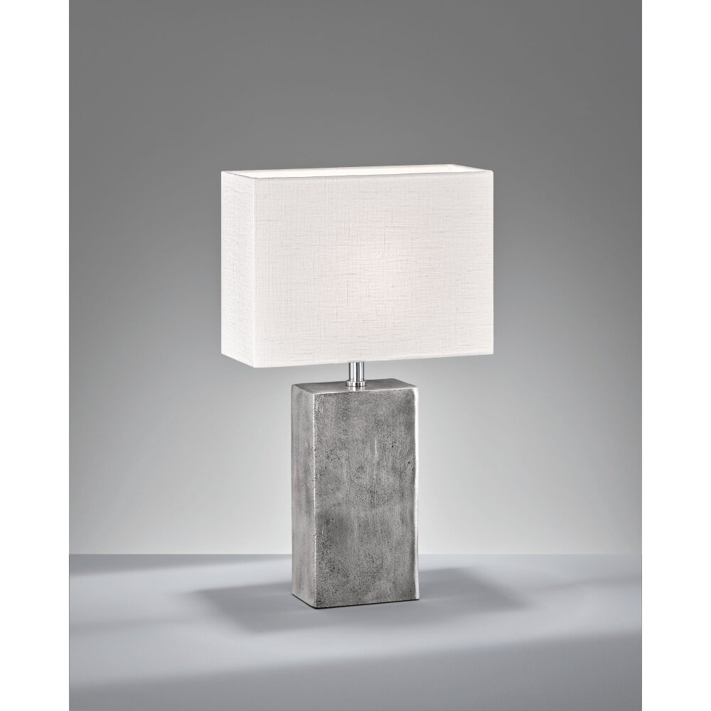 Lampe de table Fischer & Honsel Amiens Nickel mat, 1 lumière main product photo