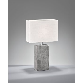 Lampe de table Fischer & Honsel Amiens Nickel mat, 1 lumière