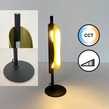 Lampe de table Fischer & Honsel Skal LED Noir, 1 lumière
