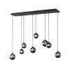 Suspension Fischer & Honsel Bala LED Noir, 8 lumières