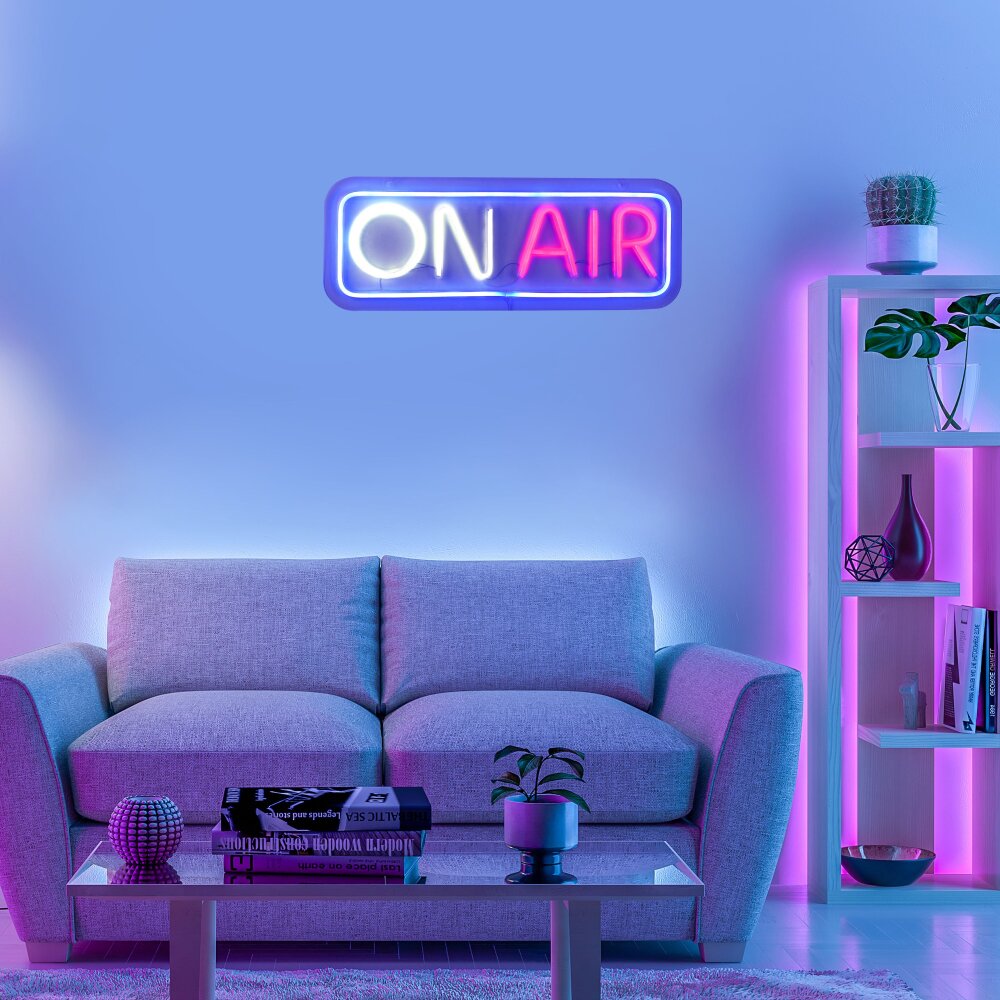 Luminaire déco Leuchten-Direkt NEON-ON AIR LED Multicolore, 1 lumière main product photo