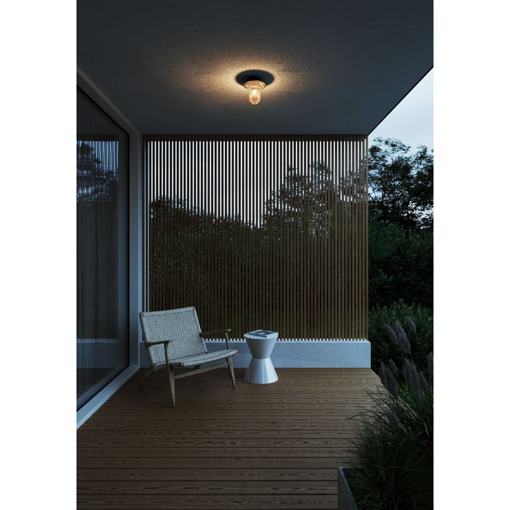 plafonnier extérieur Nordlux JANUKA Noir, 1 lumière main product photo