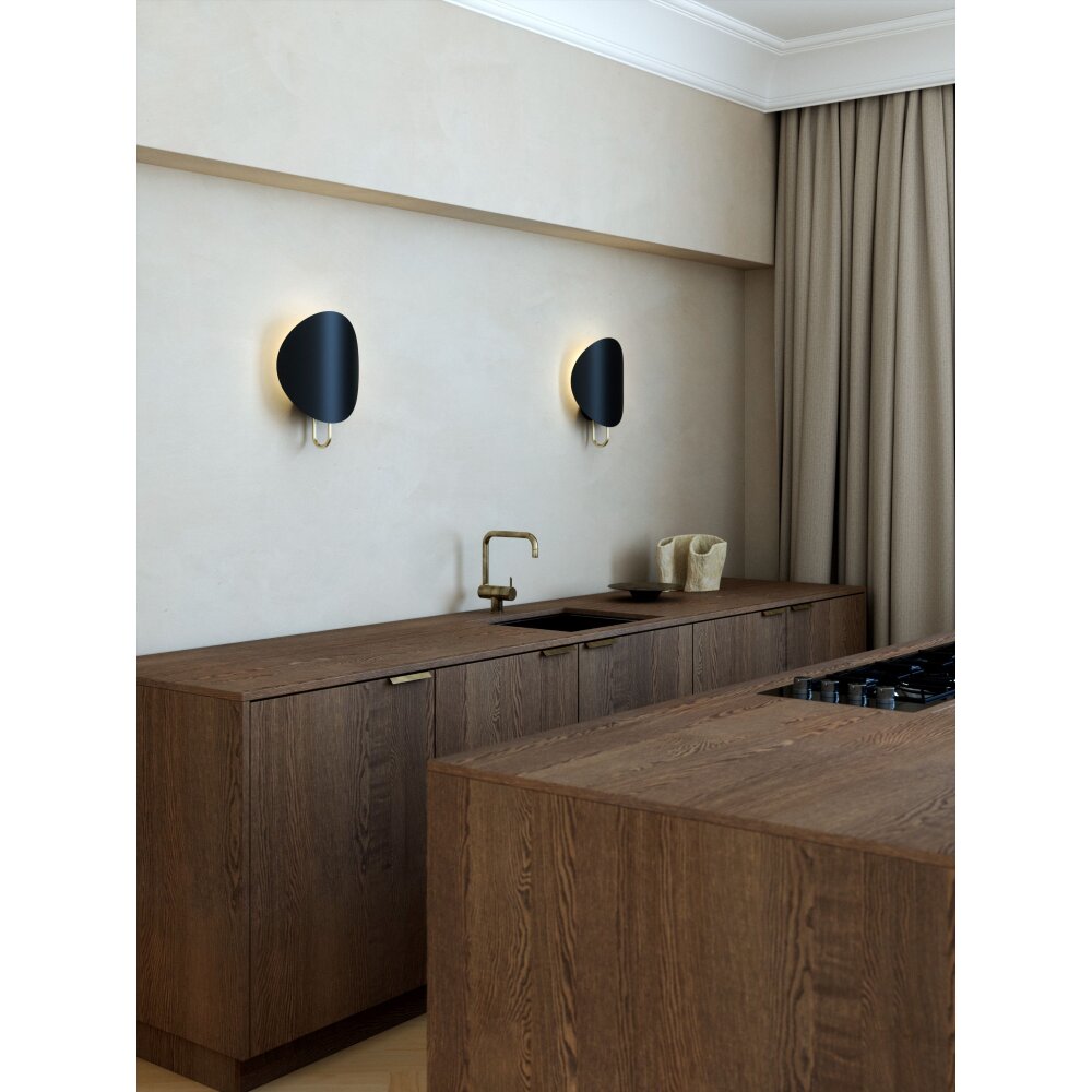 Applique murale Design For The People by Nordlux SPARGO Noir, 1 lumière main product photo