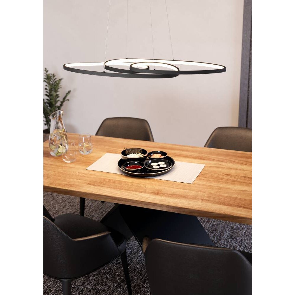 Suspension Eglo GIANELLA LED Noir, 1 lumière main product photo