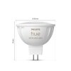 Philips Hue Lot de 2 LED GU5.3 6,3 Watt 2000-6500 Kelvin 400 Lumen