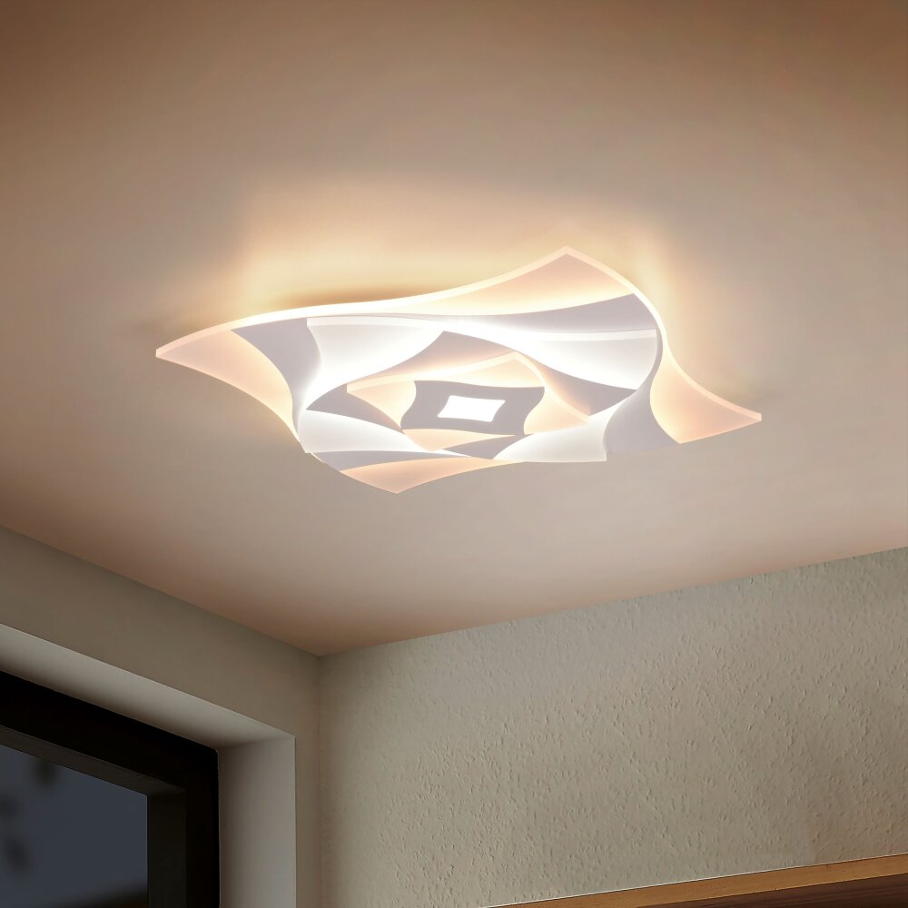 Plafonnier Trio AKITA LED Blanc, 1 lumière, Télécommandes main product photo