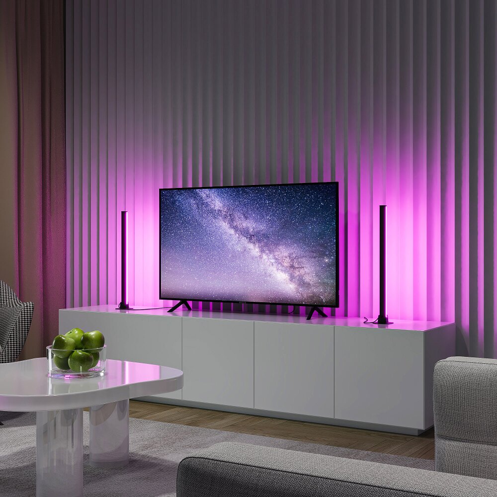 Lampe de table - kit de 2 Reality BOY LED Noir, 2 lumières, Télécommandes, Changeur de couleurs main product photo