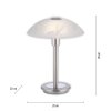 Lampe de table Paul Neuhaus ENOVA LED Argenté, 1 lumière