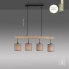 Suspension Leuchten-Direkt GREEN TRIBU Écru, Noir, 4 lumières