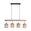 Suspension Leuchten-Direkt GREEN TRIBU Écru, Noir, 4 lumières