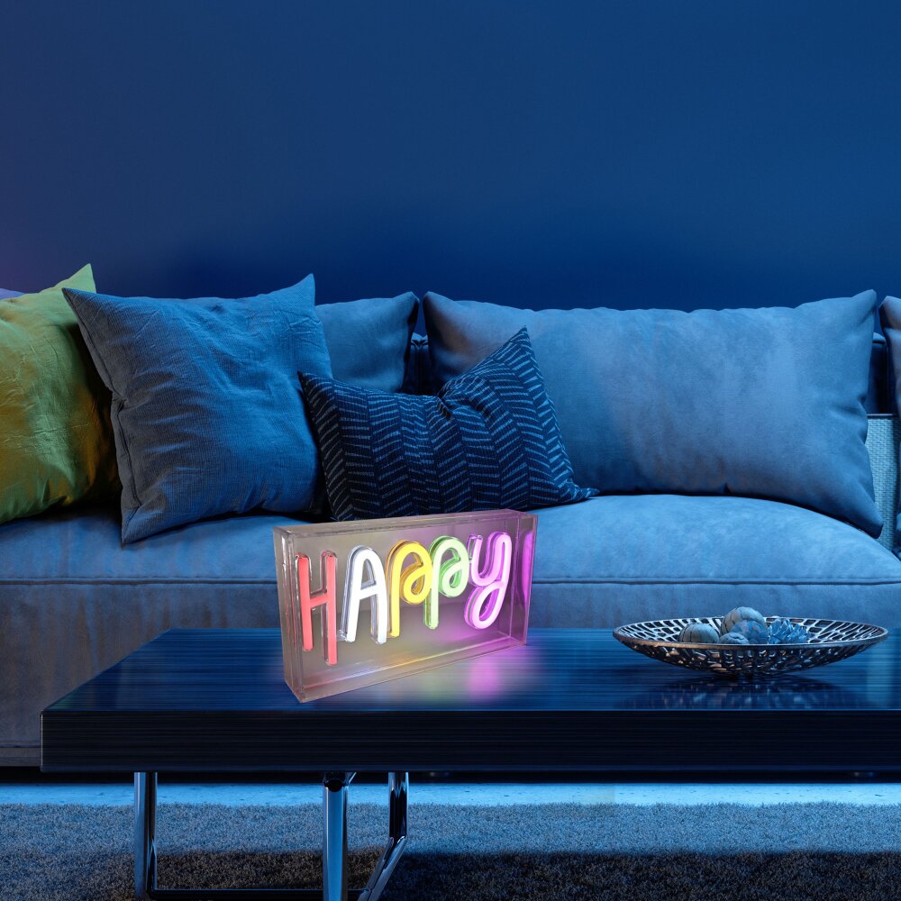 Luminaire déco Leuchten-Direkt NEON-HAPPY LED Transparent, 1 lumière main product photo