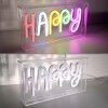 Luminaire déco Leuchten-Direkt NEON-HAPPY LED Transparent, 1 lumière