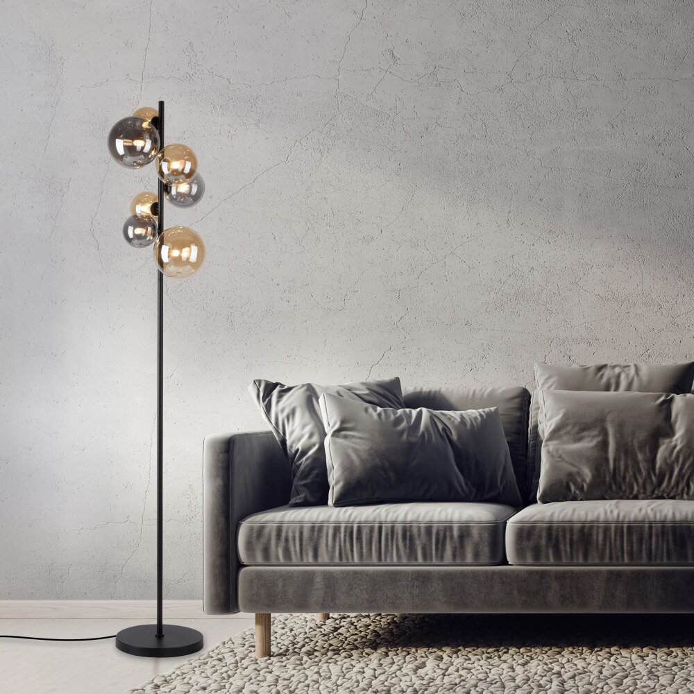 Lampadaire Paul Neuhaus POPSICLE LED Noir, 7 lumières main product photo