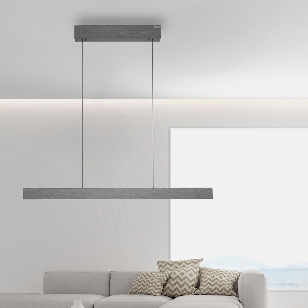 Suspension Paul Neuhaus PURE E-MOTION LED Gris, 1 lumière, Télécommandes main product photo
