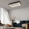 Plafonnier Leuchten-Direkt VERTIGO LED Noir, 1 lumière, Télécommandes