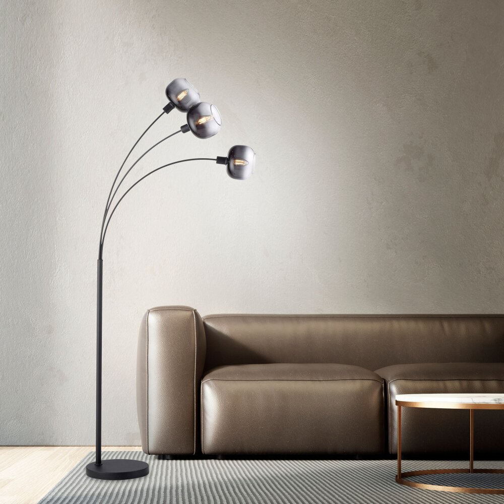 Lampadaire Leuchten-Direkt ZEA Noir, 3 lumières main product photo
