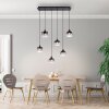 Suspension Leuchten-Direkt ZEA Noir, 6 lumières