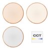 Plafonnier Brilliant Slimline LED Blanc, 1 lumière, Télécommandes