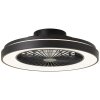 Ventilateur de plafond Brilliant Mazzaro LED Noir, 1 lumière, Télécommandes, Changeur de couleurs