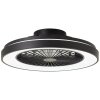 Ventilateur de plafond Brilliant Mazzaro LED Noir, 1 lumière, Télécommandes, Changeur de couleurs