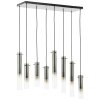 Suspension Brilliant Glasini Noir, 8 lumières