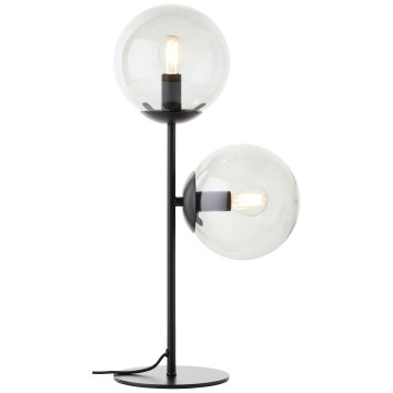 Lampe de table Brilliant Ariol Noir, 2 lumières