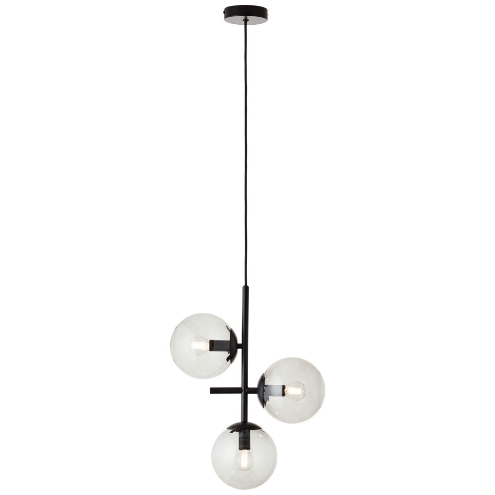 Suspension Brilliant Ariol Noir, 3 lumières main product photo