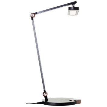 Lampe de table Brilliant Officehero LED Noir, 1 lumière